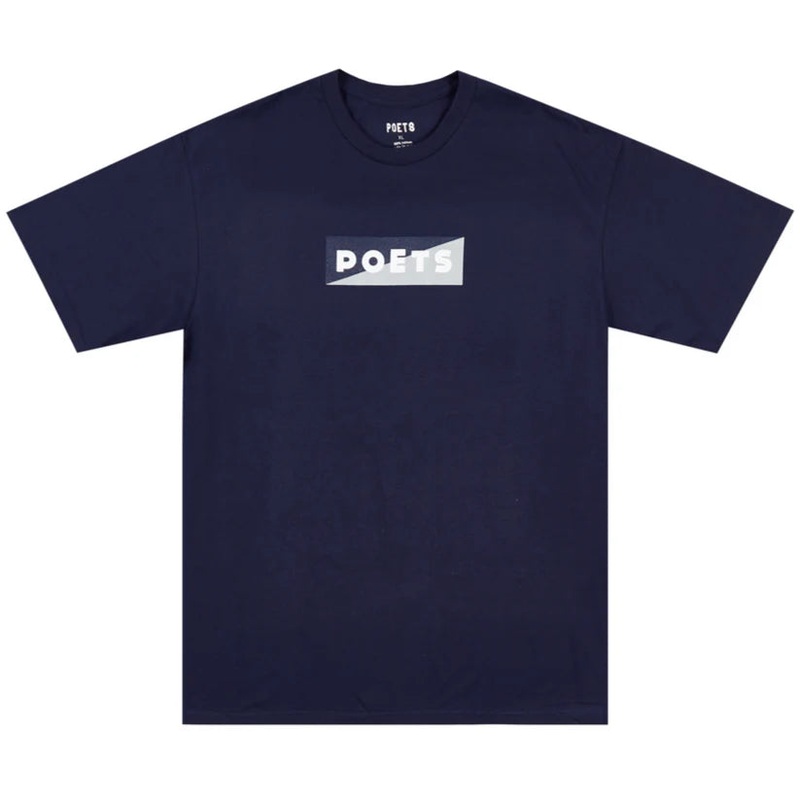Poets Cinzano T Shirt Navy Medium