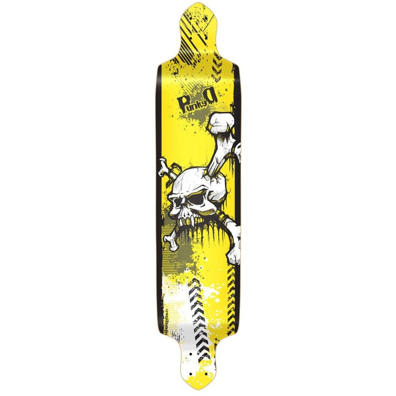 Punked Drop Down YSkull Longboard Deck Deck