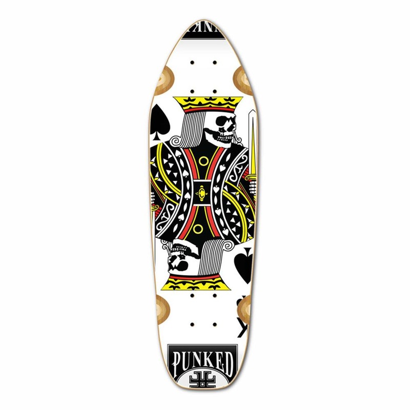 Punked Mini Cruiser Deck – King of Spades Deck