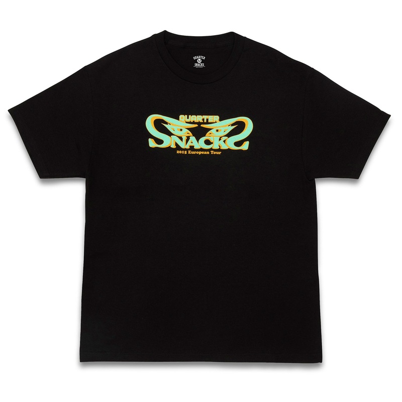 Quartersnacks Euro Tour Tee Black MD