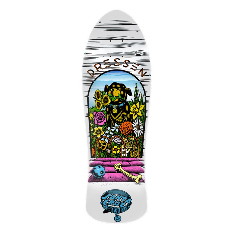 Santa Cruz Dressen Pup Reissue Deck 9.5″ x 29.44″ 10.17″ x 30.41″