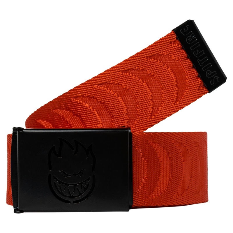 Spitfire Bighead Co Swirl Web Belt Jacquard Red