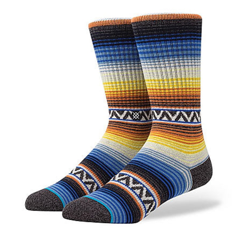Stance Sun Burst Crew Socks Orange Large
