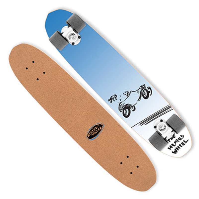 The Heated Wheel Buggy Cork Top Polarizer Complete Skateboard Blue 6 x 27.5