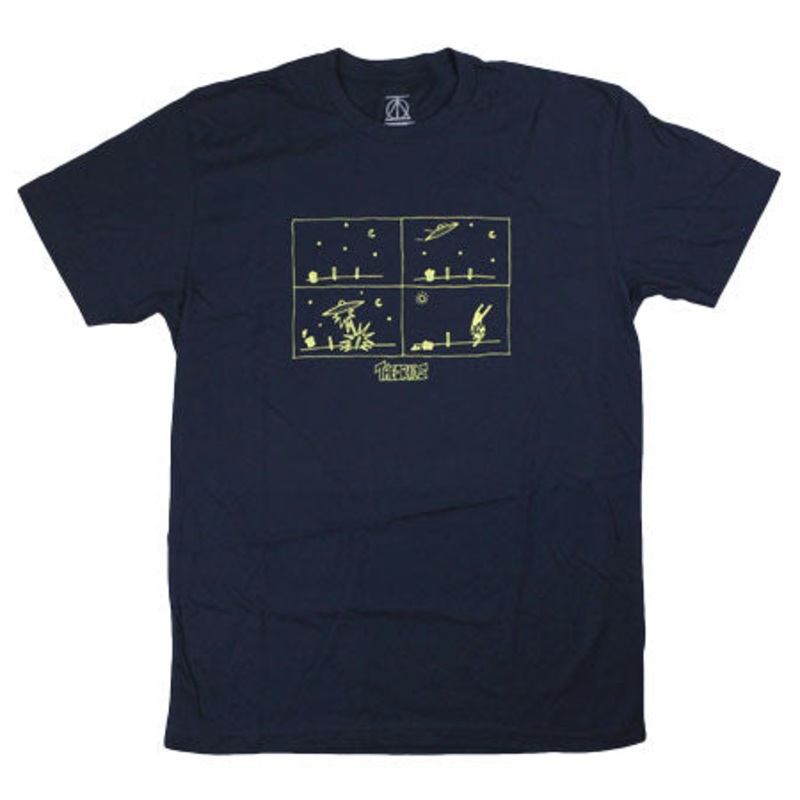 Theories How They Got Here T Shirt Navy Medium