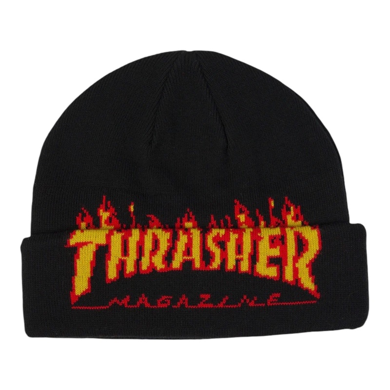 Thrasher Flame Beanie Black OS