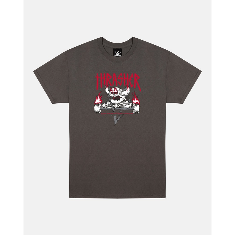 THRASHER X TOY MACHINE “MONSTER-GRAM” T-SHIRT S