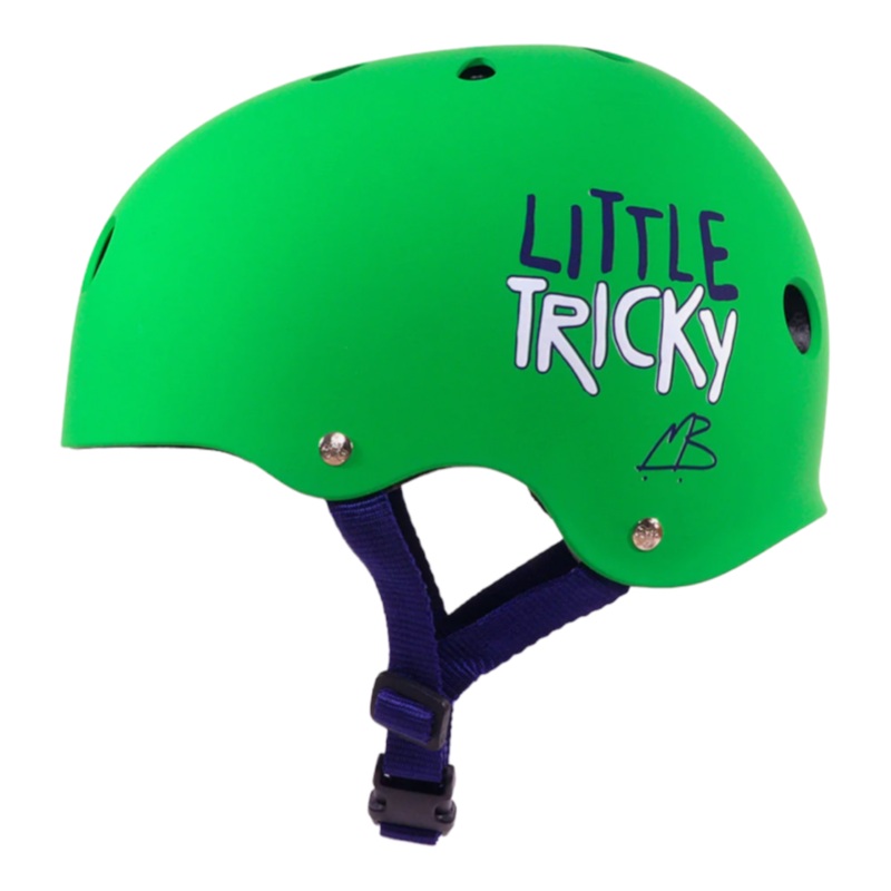 TRIPLE 8 LITTLE TRICKY EDITION KIDS HELMET RUBBER GREEN JR