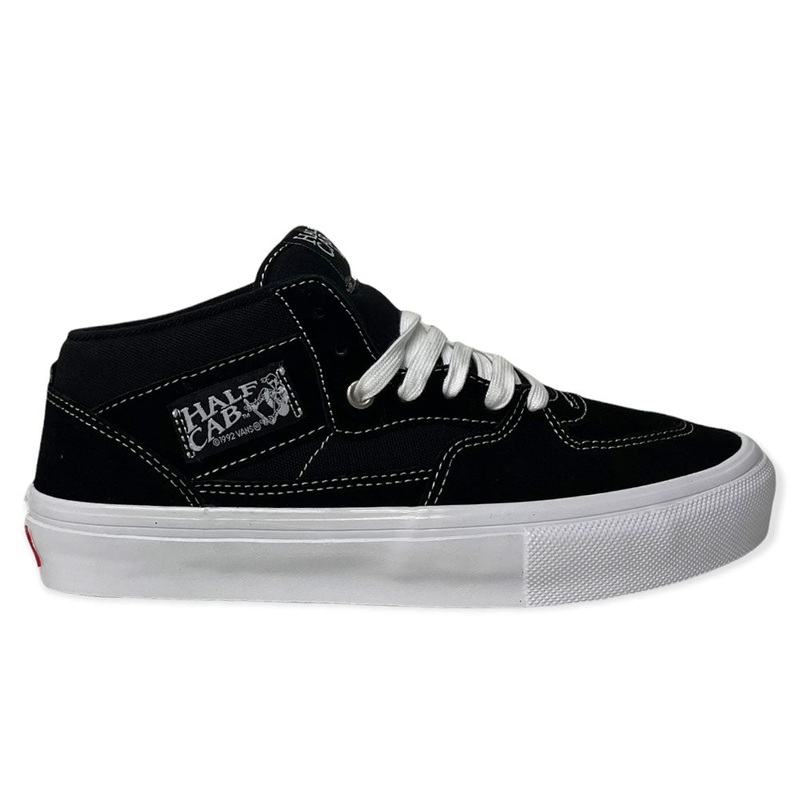 VN0A5FCDY28 Black White Suede Skate Half Cab Vans Shoes 6