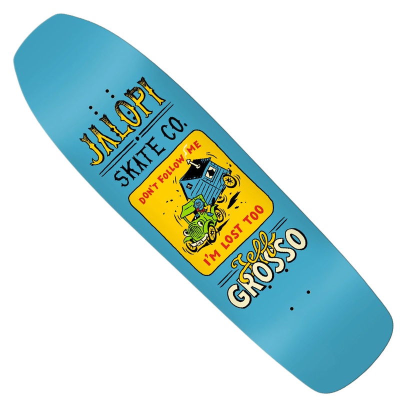 Anti-HeroJeff Grosso Jalopi Returns Shaped Deck Blue 9.25 x 32.68 WB:14.75/15.25