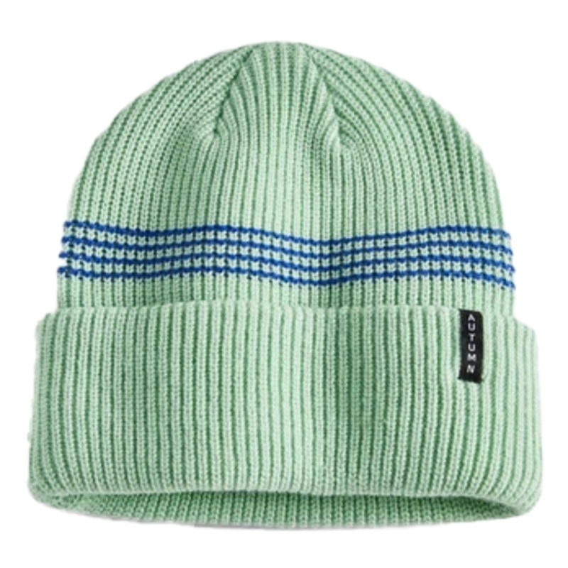 Autumn 2025 Select Mini Stripe Beanie Quiet Green Cobalt