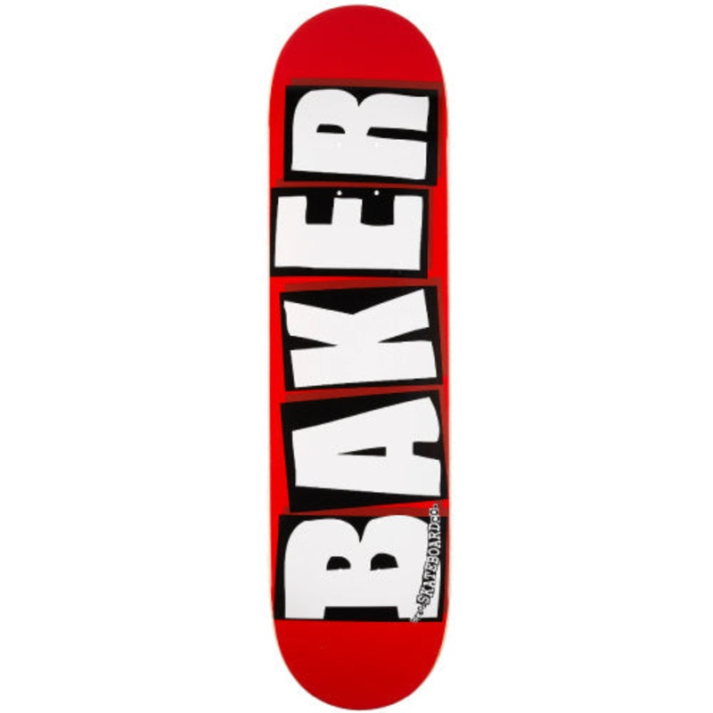 Baker Brand Logo Skateboard Deck Red/White 7.56″ 7.56″