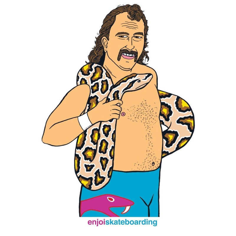 Enjoi Body Slam Jake “The Snake” Roberts Sticker