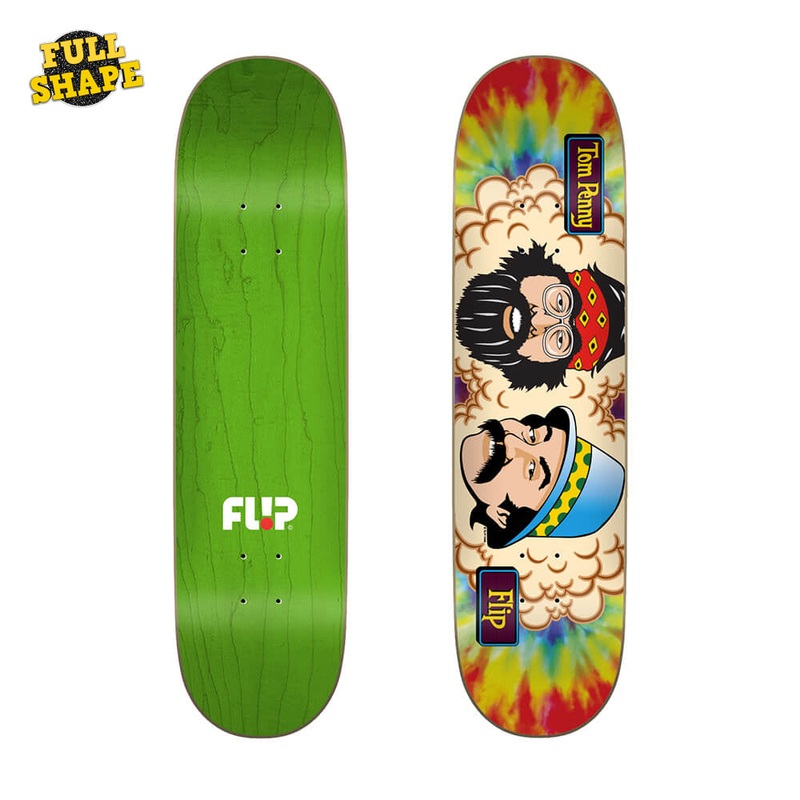 Flip Penny “Tom’s Friends” Cheech and Chong Tie Dye 8.25″ Skateboard Deck
