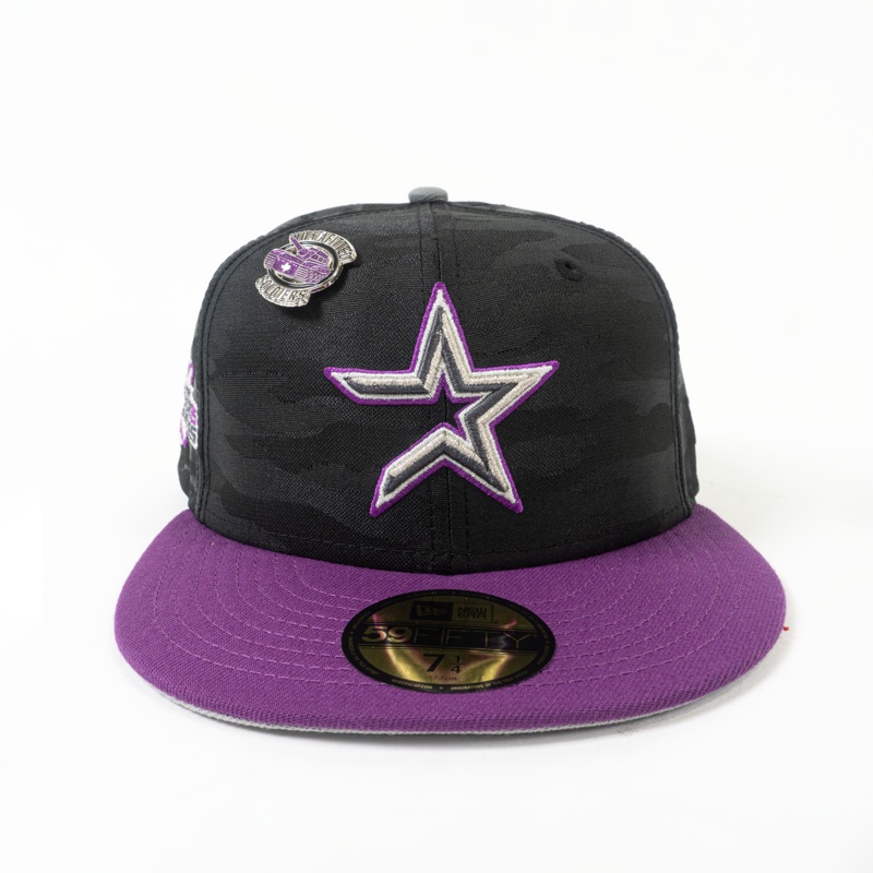 Houston Astros New Era Hat 5950 Night Ops 5950 Day 7 5/8
