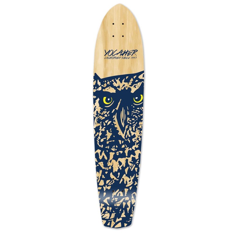 Punked Slimkick Longboard Deck – Spirit Animal OWL Deck