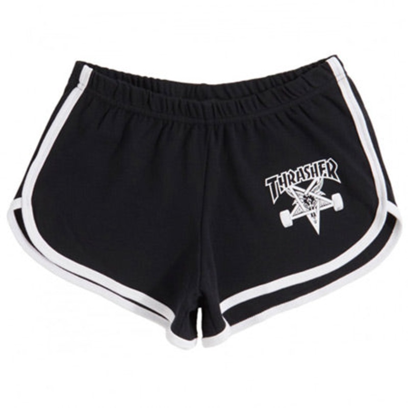 Thrasher Magazine Sk8-Goat Girls Night Shorts Black/ White Extra Small