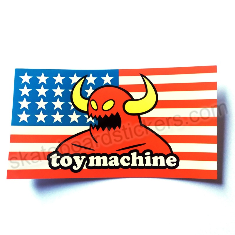 Toy Machine “American Monster” – Skateboard Sticker 12.75 cm x 7 cm across approx.