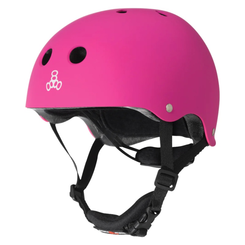 Triple 8 Lil 8 Helmet Neon Pink YL