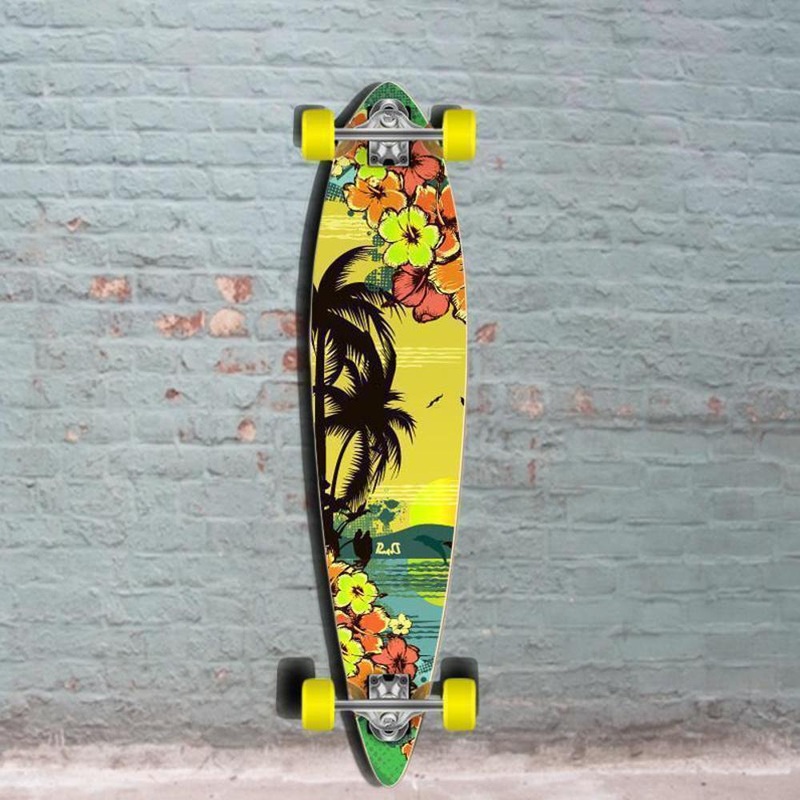 Tropical Day Pintail Longboard 40 inch from Punked – Complete Complete