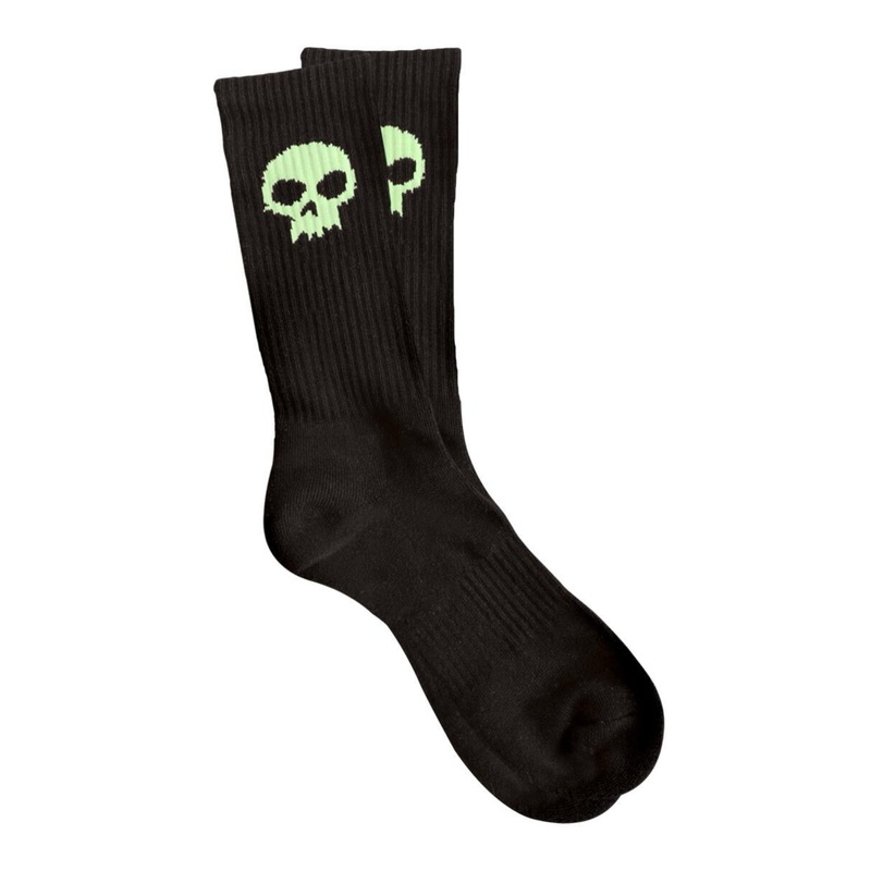 ZERO SKULL SOCK BLACK GLOW IN THE DARK
