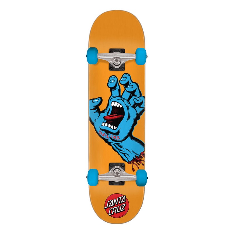 7.80in Mid Screaming Hand Santa Cruz Complete Skateboard No Color 7.80in x 31.00in