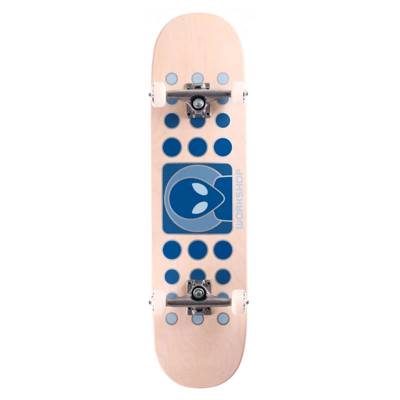 Alien Workshop Dot Fade Twin Tail Complete Skateboard 8.25″ White Wash 8.25