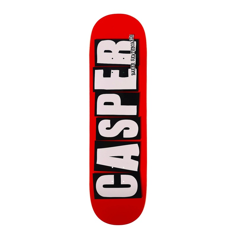 Baker Skateboards Casper Brooker Logo B2 Deck Red – 8″
