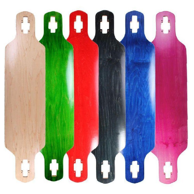 Blank Drop Through Natural 39 inches Longboard Deck Natural