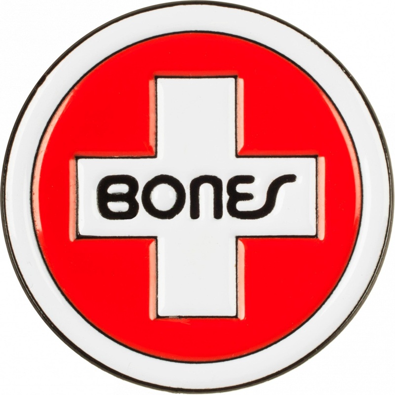 Bones Bearings Swiss Circle Logo Lapel Pin