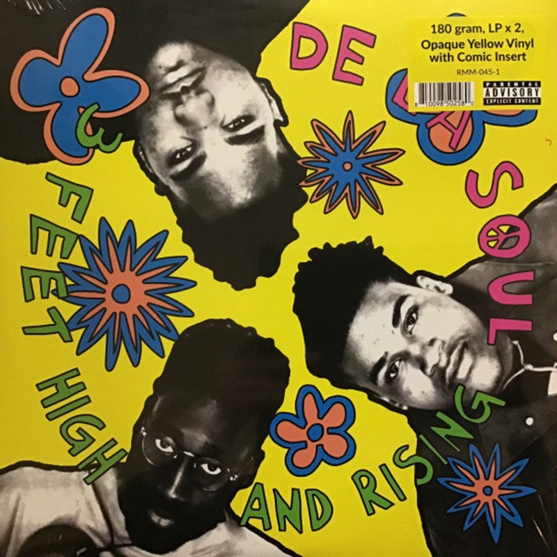 De La Soul  3 Feet High And Rising 180G Opaque Magenta Color W/ Comic Insert 2xLP Vinyl LP Record