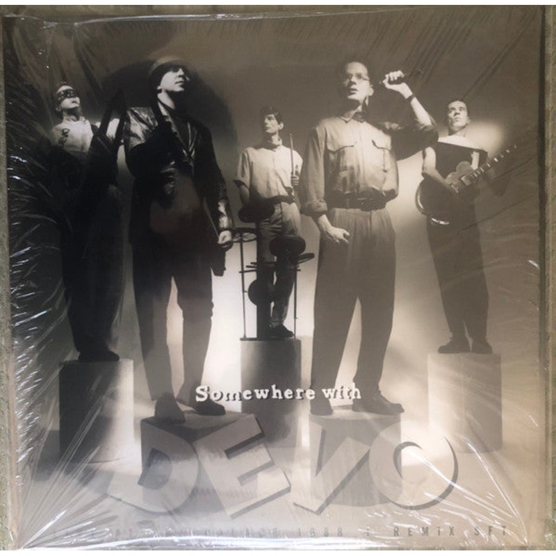 Devo – Somewhere With Devo Orange Swirl Color Vinyl LP Record