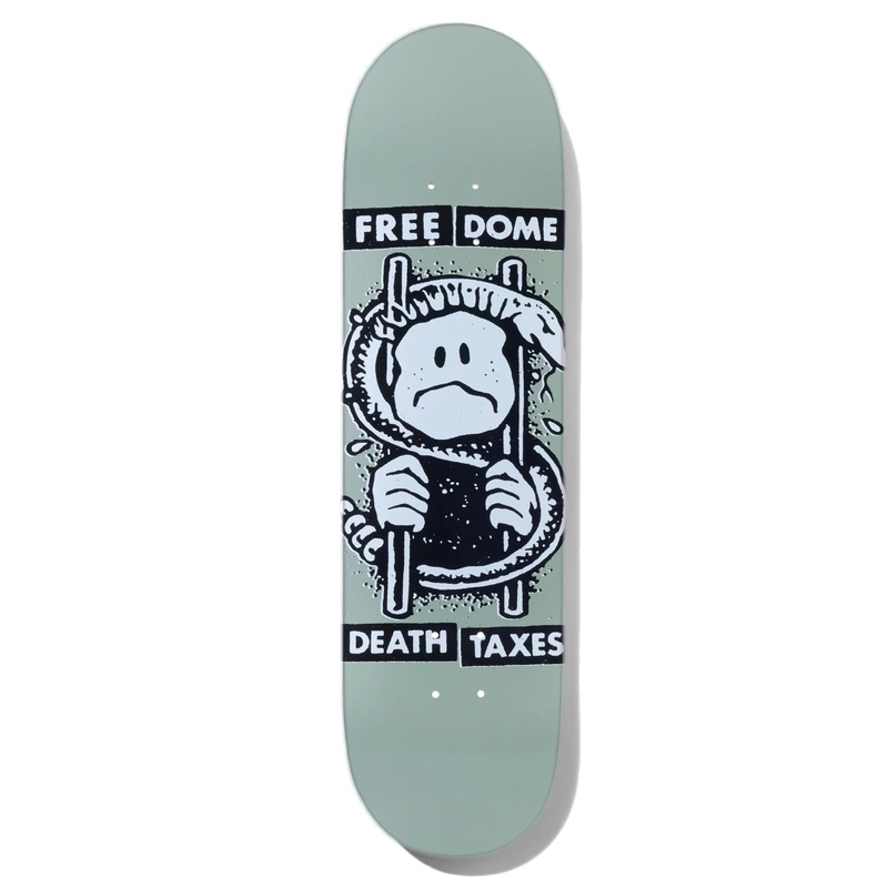 Free Dome Death and Taxes 8.75″ Skateboard Deck 8.75″
