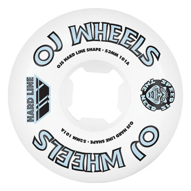 OJ 3 Team Line Original Hardline 101a Wheels White 53mm