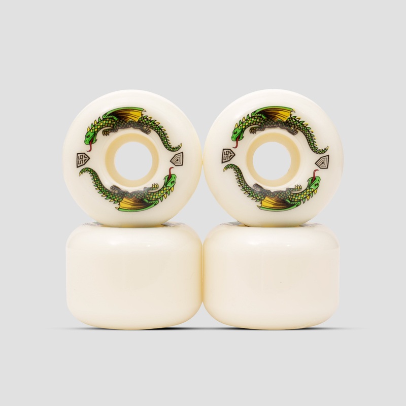 Powell Peralta Dragon Formula 56mm 40mm 93A Skateboard Wheels White