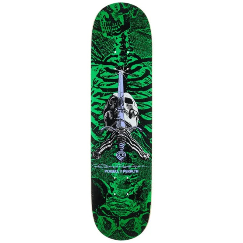 Powell Peralta Skull and Swords Green 8.0