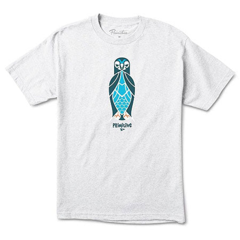 Primitive Skateboarding Primitive X Don Pendleton Zoo Eagle T Shirt Ash Heather Large