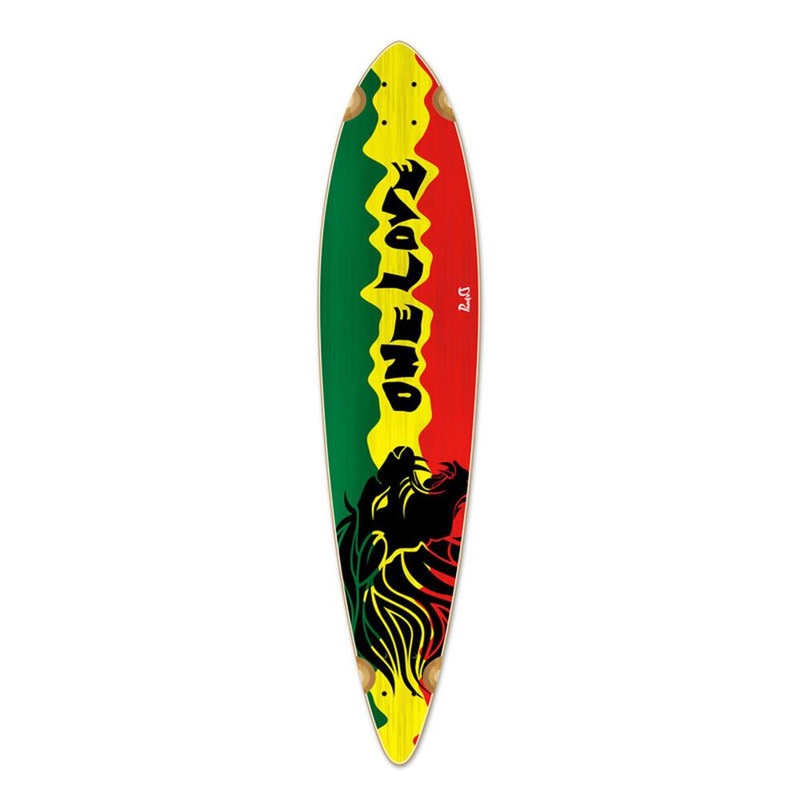 Punked Pintail Rasta 2 Longboard Deck Deck
