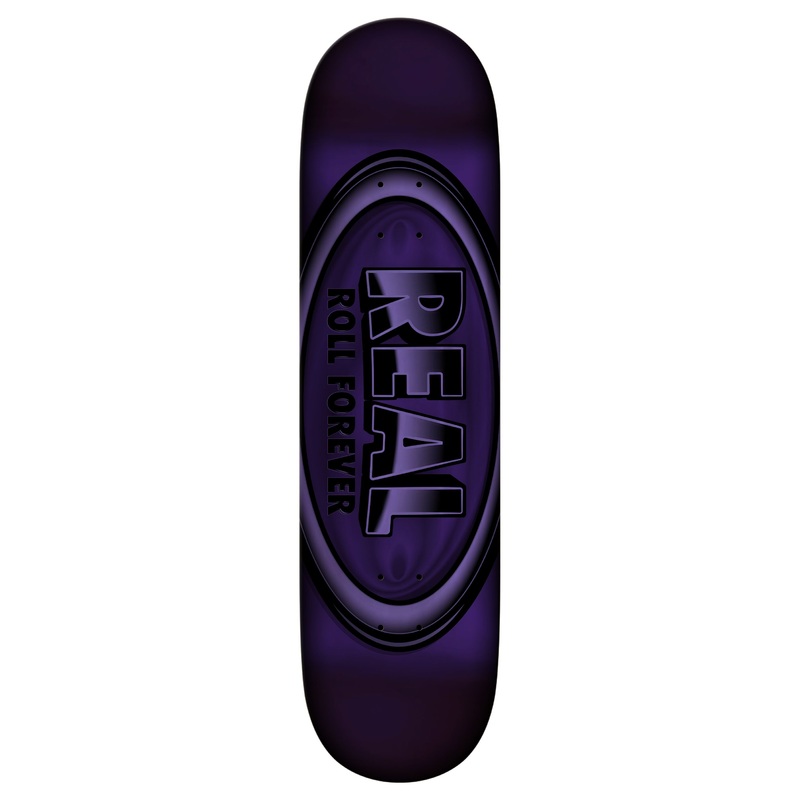 Real DBX Oval Purple Foil 8.38″ Skateboard Deck