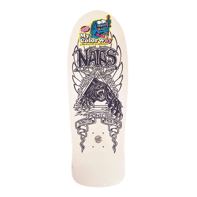 Santa Cruz 10.1″ Natas Panther 2 My Colorway Deck – White / Black