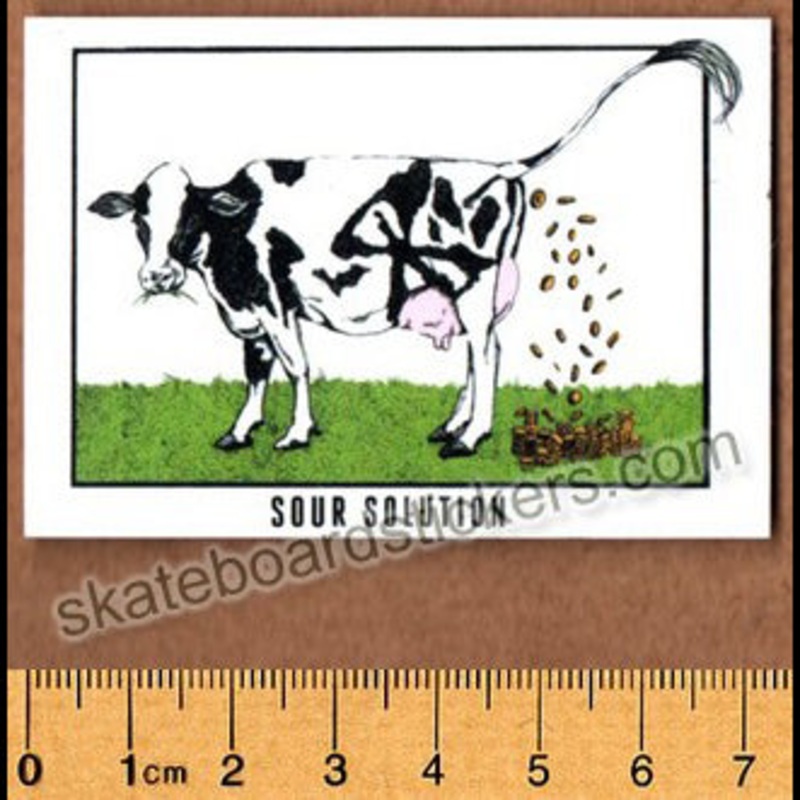 Sour Solution Skateboards – Cow Skateboard Sticker