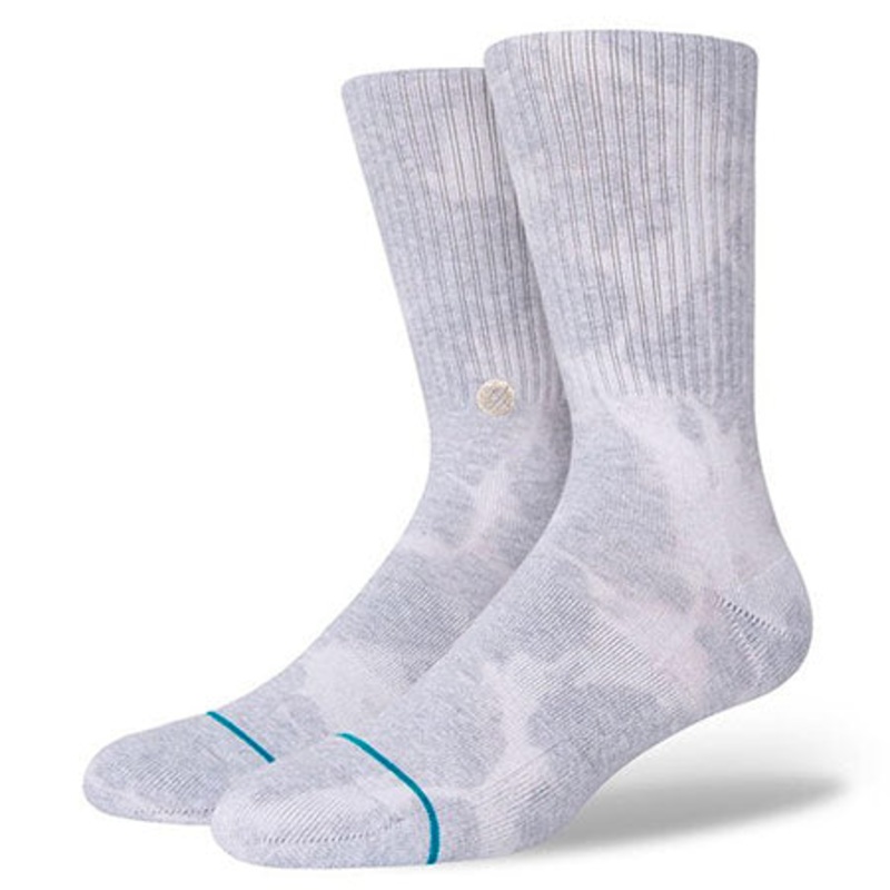 Stance Fossilized Crew Sock Heather Grey Large