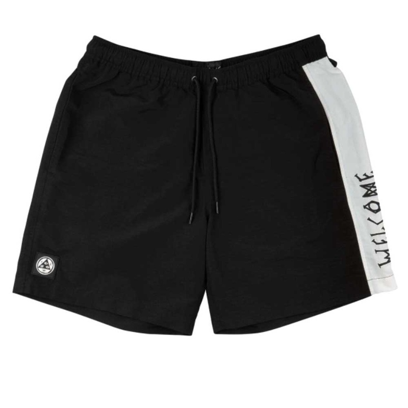 Welcome Solstice Woven Nylon Short – Black Medium Black