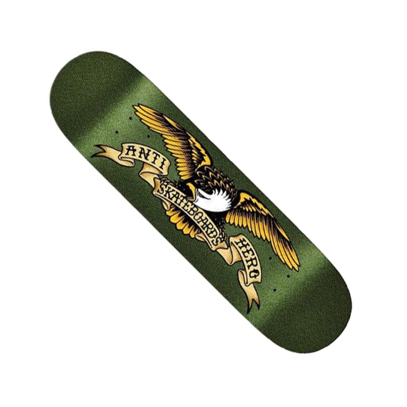 Anti Hero Classic “Glitter Eagle Easyrider” Deck – 8.38 – Olive