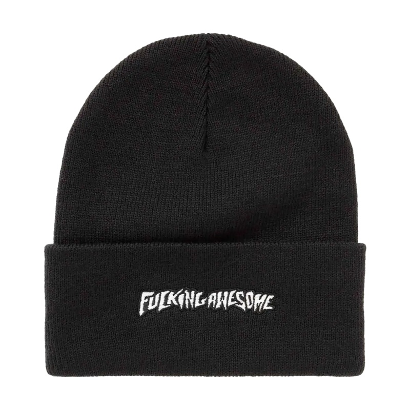 Fucking Awesome Little Stamp Embroidered Beanie Black One size fits all