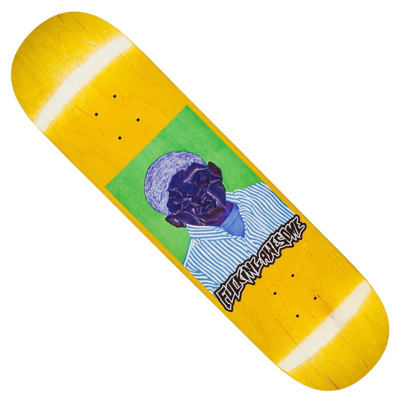 Fucking Awesome Louie Lopez Painted By Renee Henderson Deck Assorted Woodgrain 8.25 x 31.79 WB:14.12
