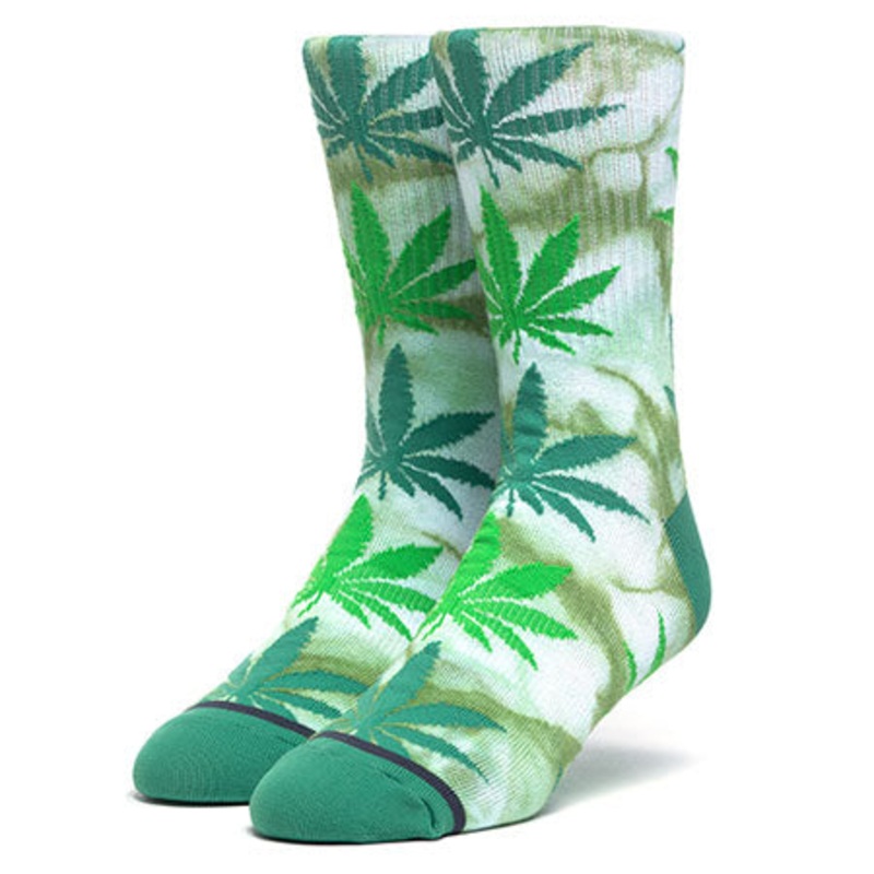 HUF Plantlife Tye-Dye Socks Green One size fits all