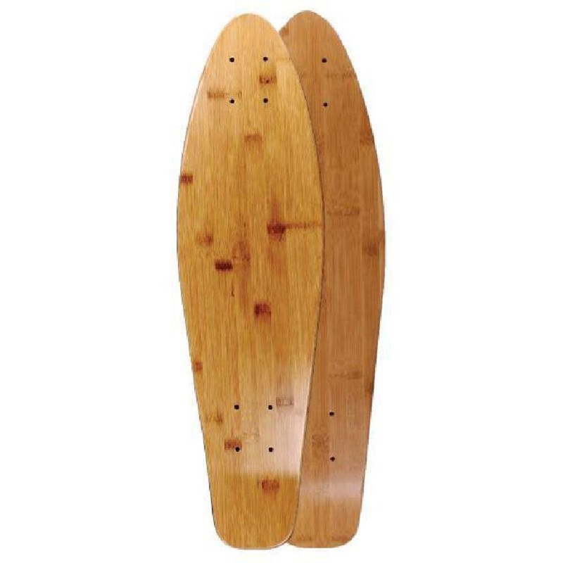 Mini Blank Kicktail Natural 26 inches Bamboo Longboard Deck Deck