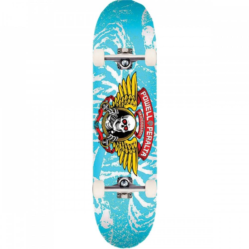 Powell Peralta Winged Ripper 8.0″ White/Blue Skateboard