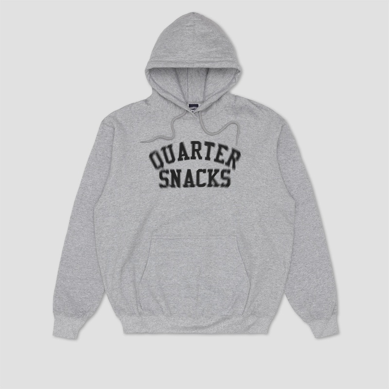 Quartersnacks Motion Arch Logo Hood Heather Grey Medium